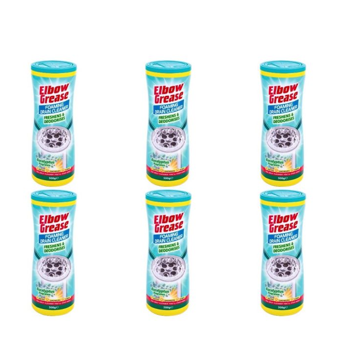 Elbow Grease Eucalyptus Foaming Drain Cleaner 500g - Pack of 6