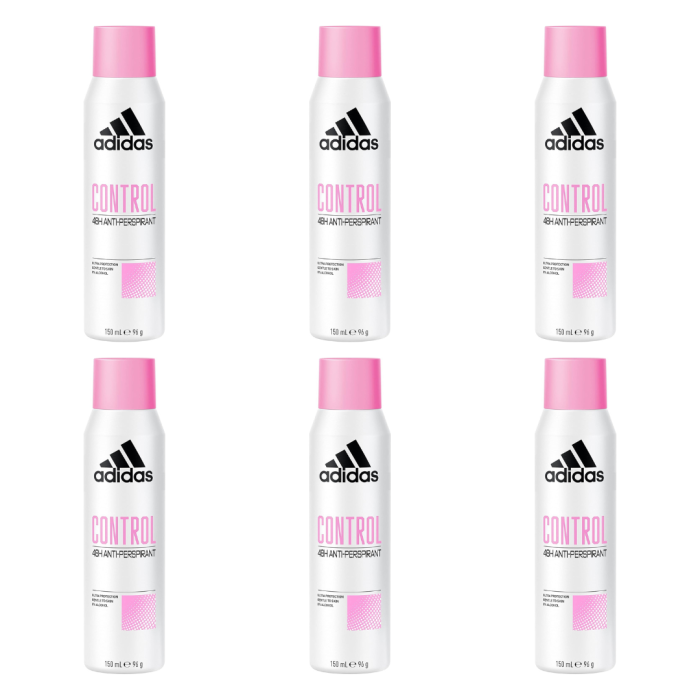 Adidas Women Cool & Care Anti-Perspirant Spray 48H 150ml - Pack of 6