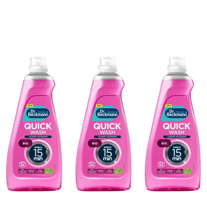 Dr Beckmann Quick Wash Bio Laundry Detergent 810ml - Pack of 3
