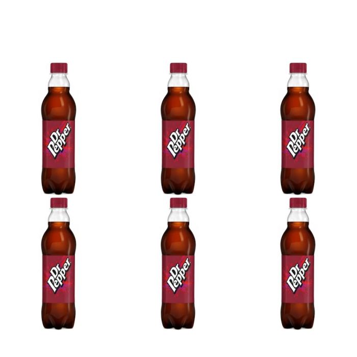 Dr Pepper Carbonated Soft Drink 500ml - Pack of 6