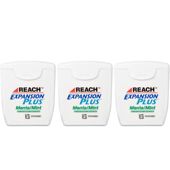 Reach Expansion Plus Mint Dental Floss 50m - Pack of 3