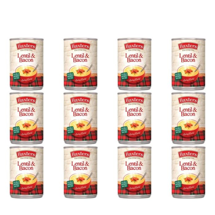 Baxters Favourites Lentil & Bacon Soup 400g - Pack of 12
