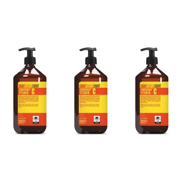 Eight Triple Eight Vitamin C Hair Conditioner 1L - Pack of 3