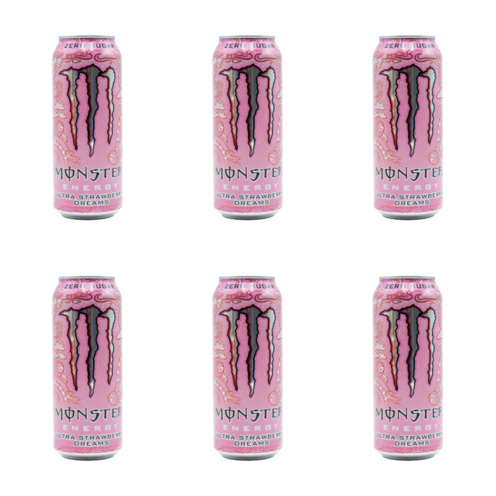 Monster Ultra Strawberry Dreams Zero Sugar 500 ml - Pack of 6
