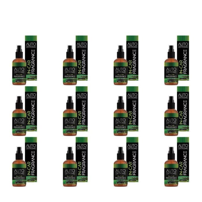 Auto Extreme Cedar Wood Car Air Freshener Spray 100ml - Pack of 12
