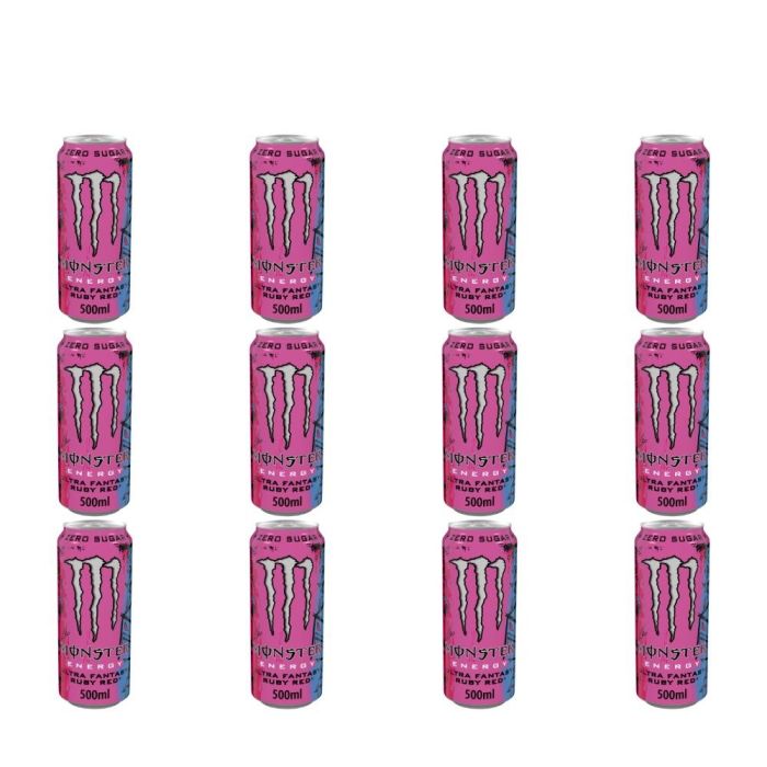 Monster Energy Ultra Fantasy Ruby Red Drink 500ml - Pack of 12