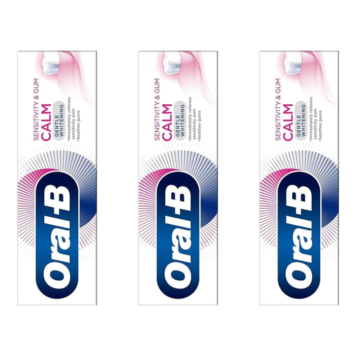 Oral-B Sensitivity & Gum Calm Gentle Whitening Toothpaste 75 ML - Pack of 3