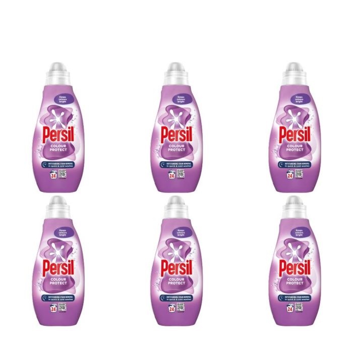 Persil Colour Protect Laundry Washing Liquid Detergent 648ml - Pack of 6