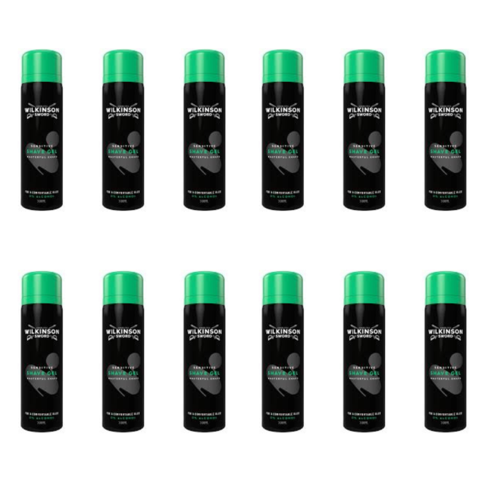 Wilkinson Sword Sensitive Masterful Shave Gel 200ml - Pack of 12