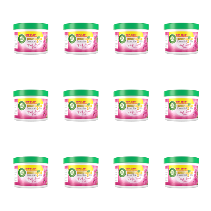 
Airwick Pink Sweet Pea Room Freshener Scented Gel 70g
