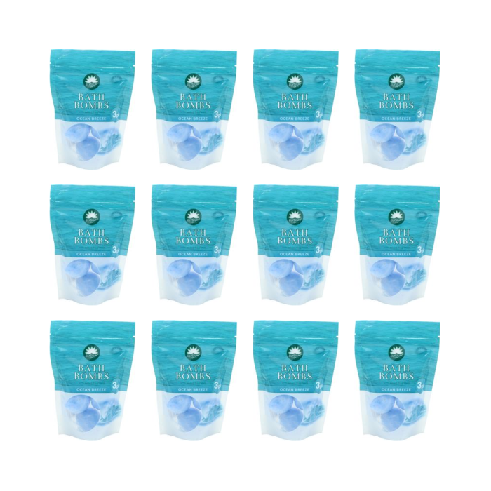 Elysium Spa Cocean Breeze Triple Bath Bomb 50G - Pack of 12