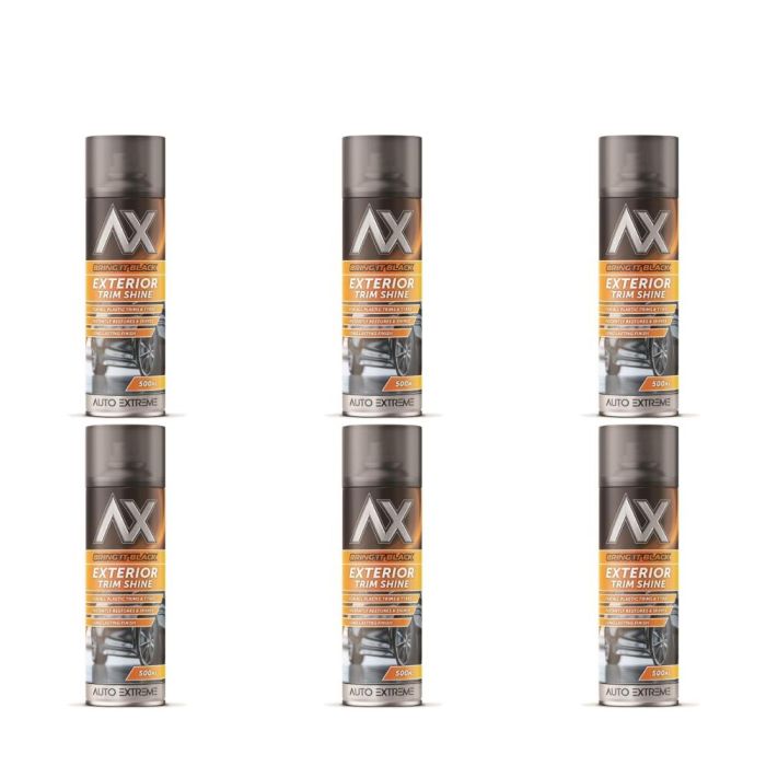 Auto Extreme Bring It Black Exterior Trim Shine Spray 500ml - Pack of 6
