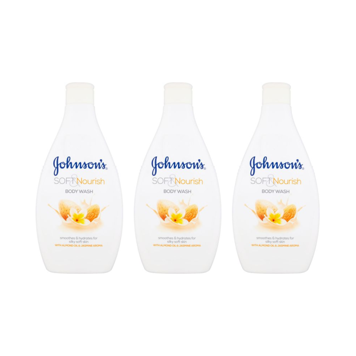 Johnson's Soft & Nourish Bodywash 400 ML - Pack of 3