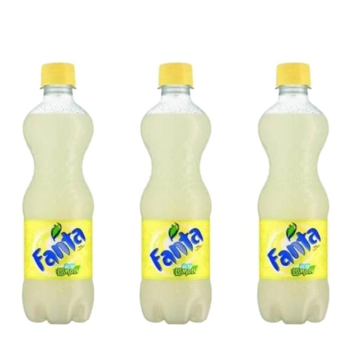 Fanta Lemon Soft Drink 500ml - Pack of 3