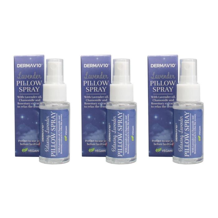 Derma V10 Lavender Pillow Spray 30 ML - Pack of 3