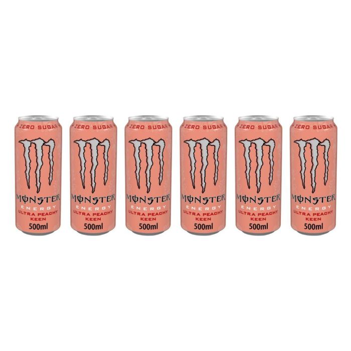 Monster Energy Drink Ultra Peachy Keen 500 ML - Pack of 6