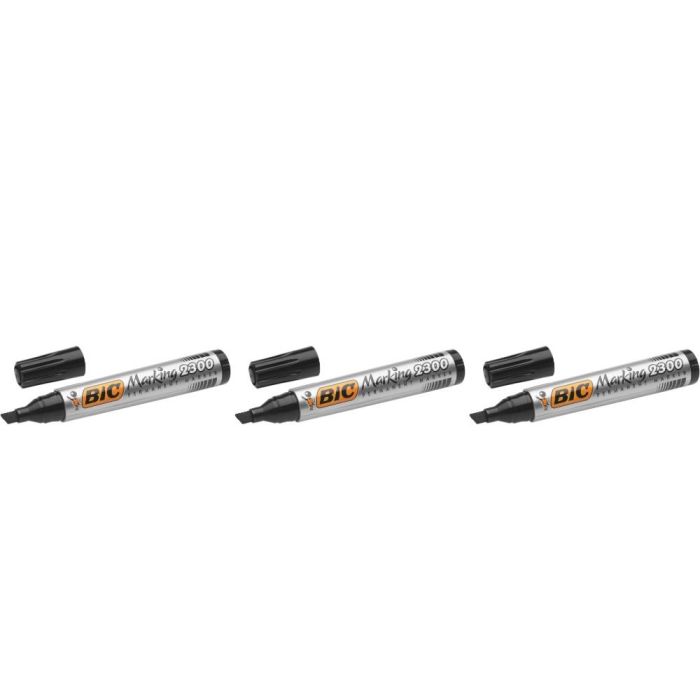 BIC Marking 2300 Permanent Black Marker 1 Pen - Pack of 3