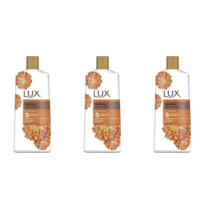 Lux Sweet Dahlia Body Wash 600ml - Pack of 3