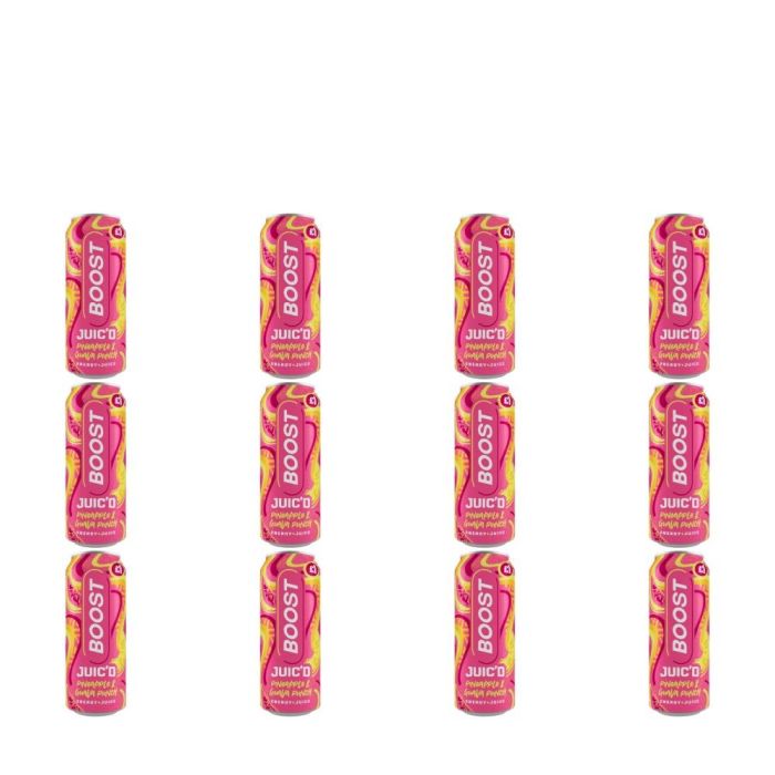 Boost Juic'd Pineapple & Guava Punch Energy Drink 500ml - Pack of 12