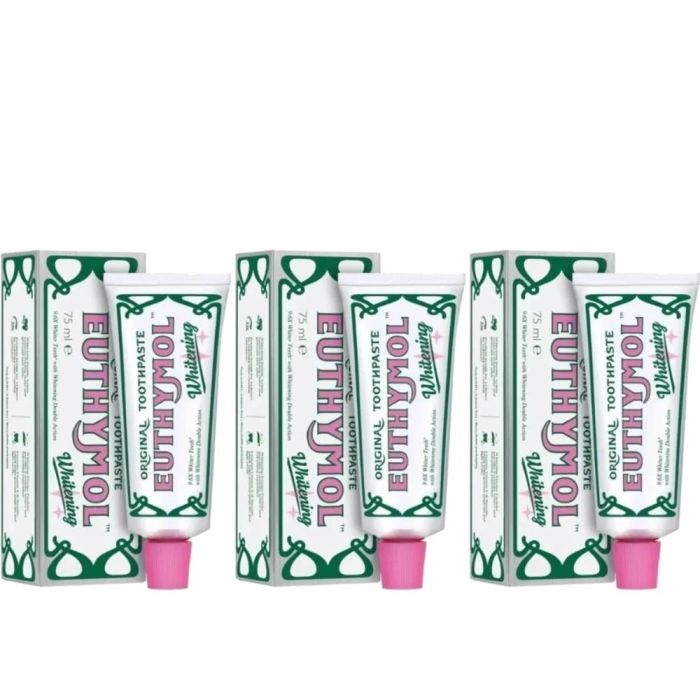 Euthymol Original Whitening Toothpaste 75ml - Pack of 3