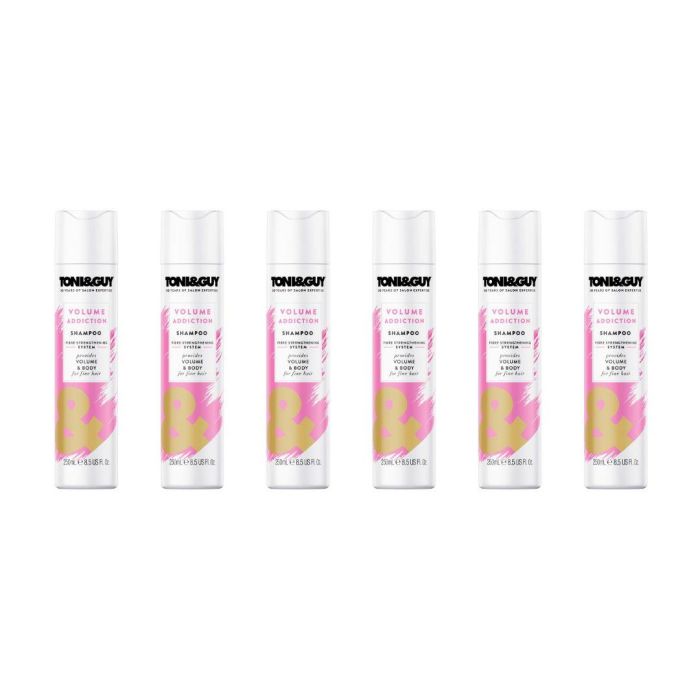 Toni & Guy Volume Addiction Shampoo for Fine Hair 250ML Pack of 6