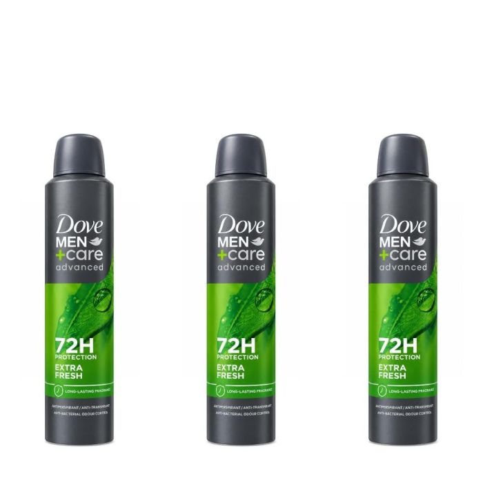 Dove Men Extra Fresh Deodorant Spray 250ml - Pack of 3