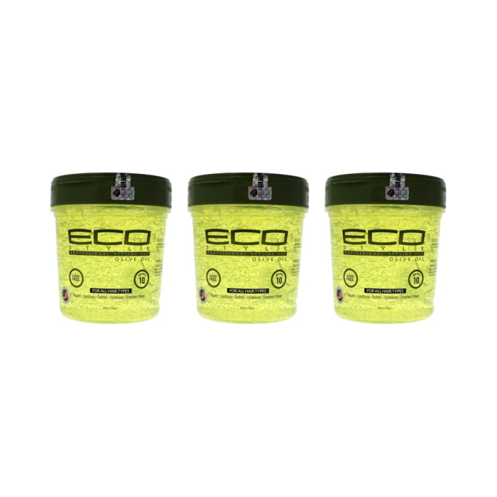 Eco style Olive Oil Hair Gel 710 ml - Pack of 3