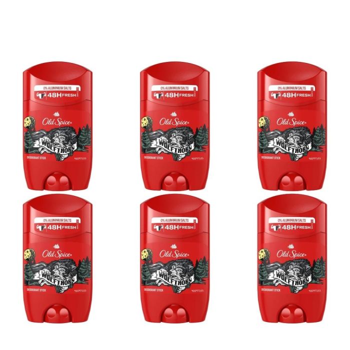 Old Spice Wolfthorn Deodorant Stick 50ml - Pack of 6
