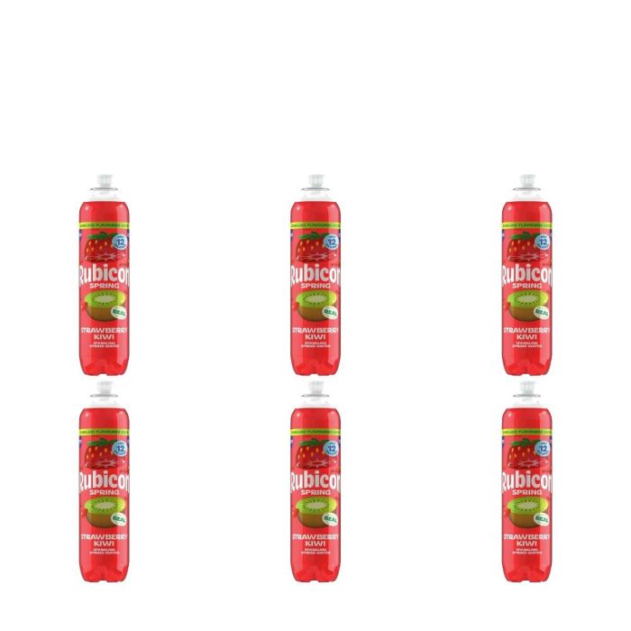 Rubicon Strawberry Kiwi Sparkling Spring Water 500ml - Pack of 6
