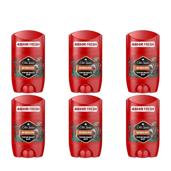 Old Spice Bearglove Deodorant Stick 50ml - Pack of 6
