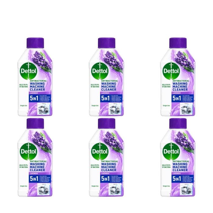 Dettol Washing Machine Cleaner Lavender 250ml - Pack of 6
