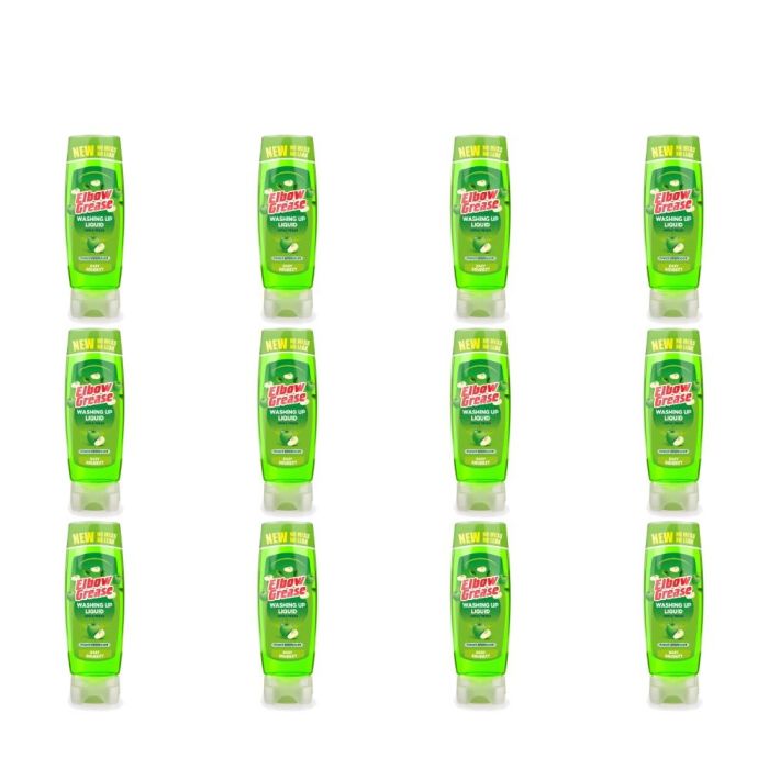 Elbow Grease Stand Up Easy Squeezy Apple Fresh Washing Up Liquid 450ml - Pack of 12