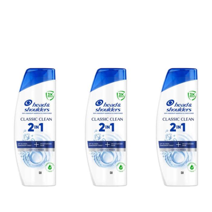 Head & Shoulders 2in1 Anti Dandruff Shampoo 330ml - Pack of 3