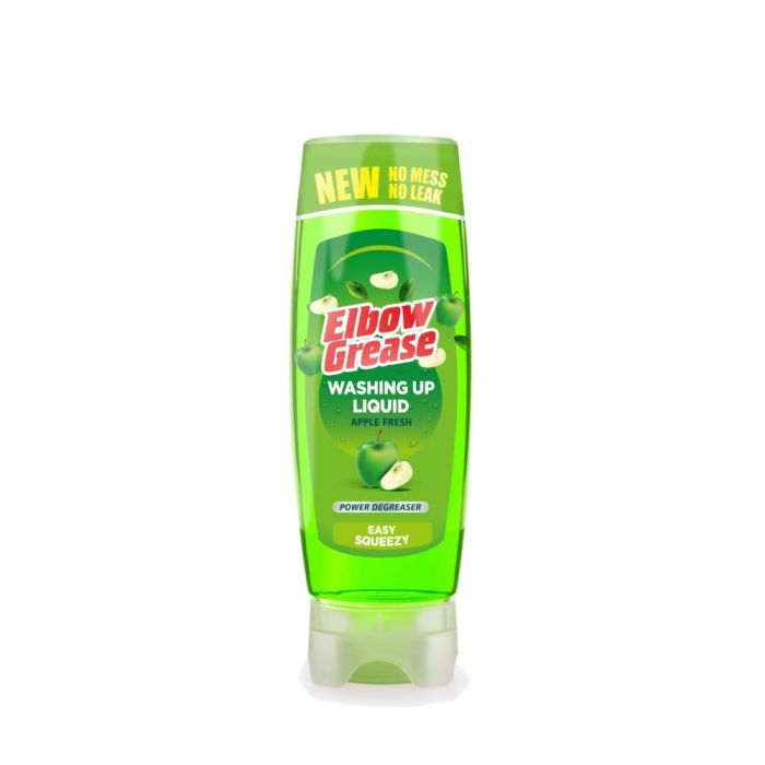 Elbow Grease Stand Up Easy Squeezy Apple Fresh Washing Up Liquid 450ml