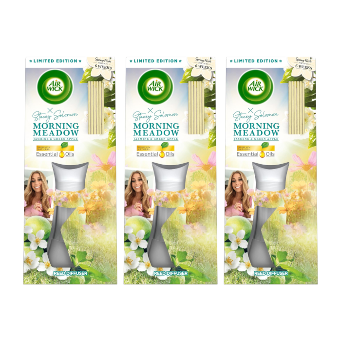 Air Wick Stacey Solomon Morning Meadow Reed Diffuser 42 ml - Pack of 3