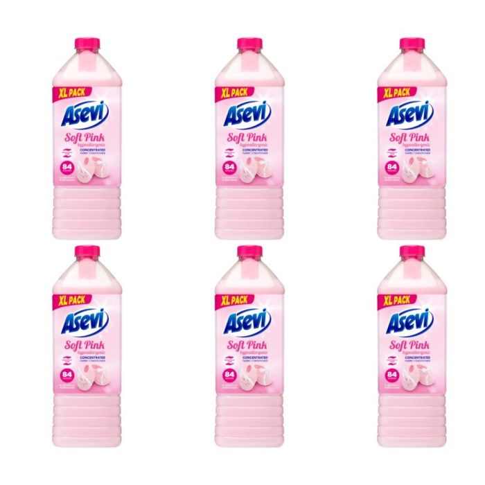 Asevi Soft Pink Fabric Conditioner 1932ml - Pack of 6