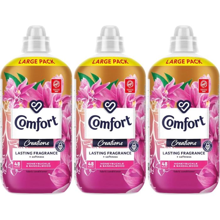 Comfort Creations Honeysuckle & Sandalwood Fabric Conditioner 48 washes - Pack of 3