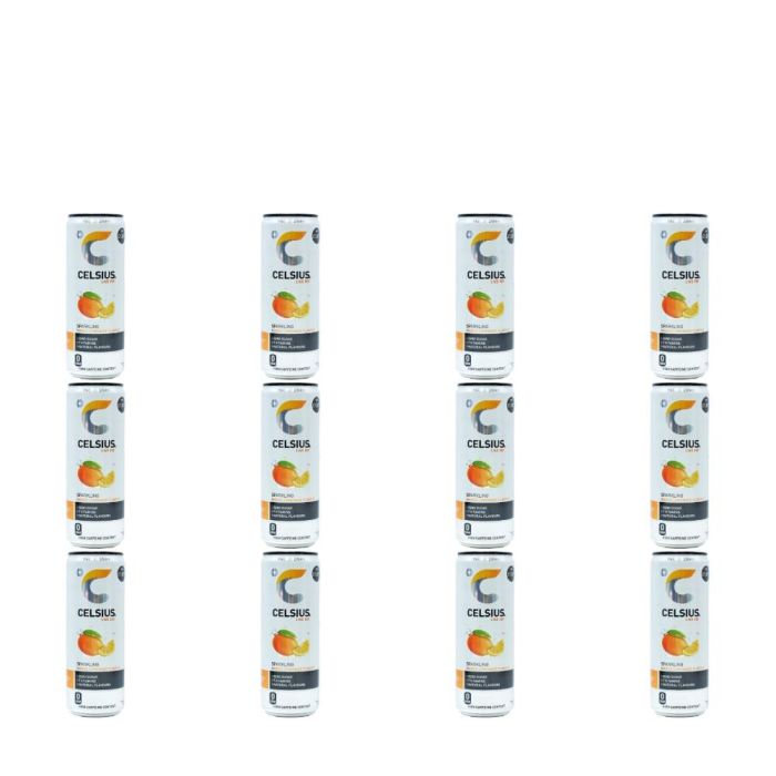 Celsius Sparkling Mango Lemonade Energy Drink 355ml - Pack of 12