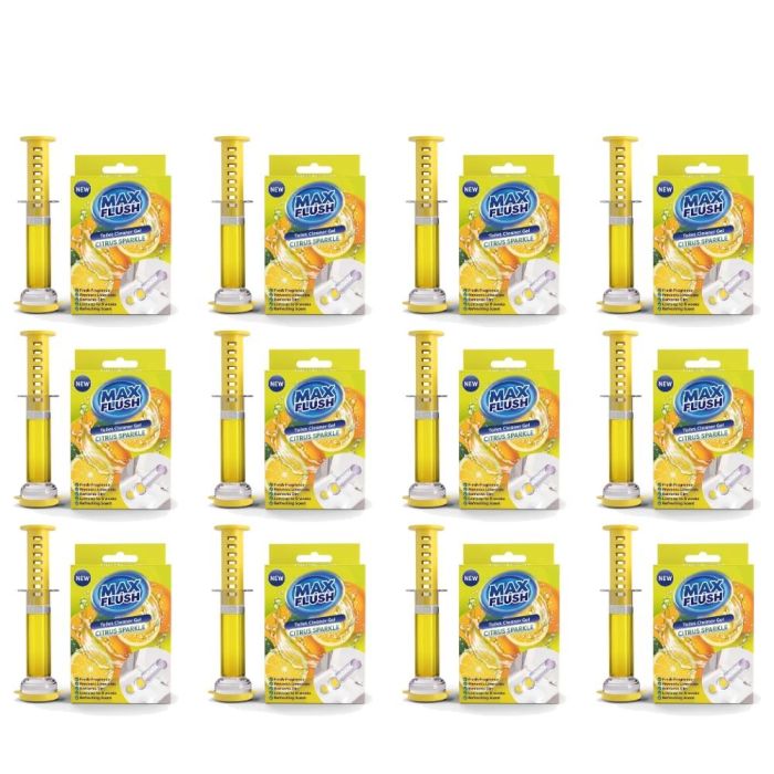 Max Flush Citrus Sparkle Toilet Cleaner Gel 45ml - Pack of 12