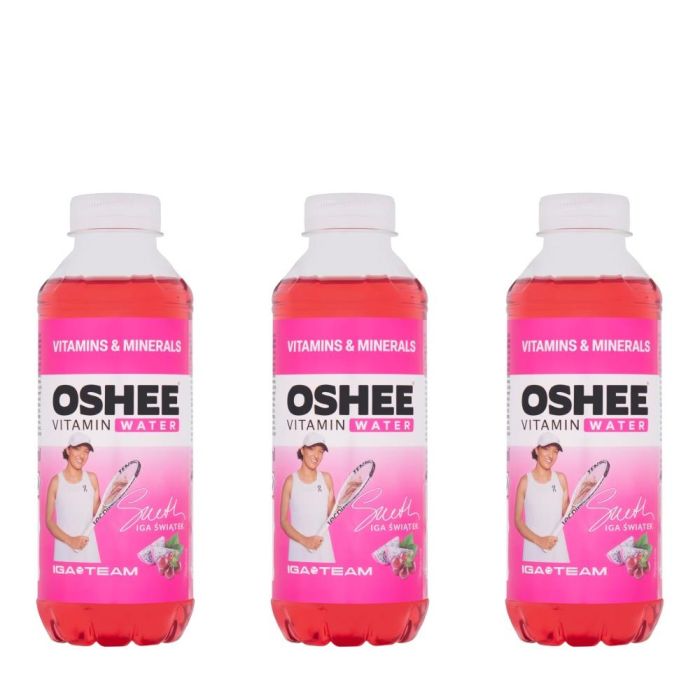 Oshee Red Grape & Dragonfruit Vitamin Water 555ml - Pack of 3