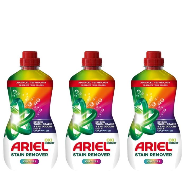 Ariel Stain Remover Gel Colour 800ml - Pack of 3
