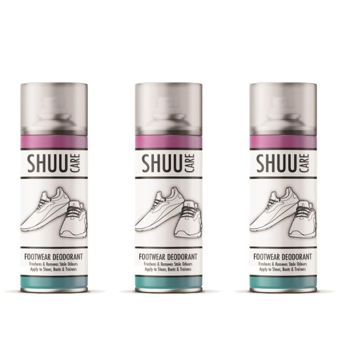 Shuu Care Footwear Deodorant Spray 250ml - Pack of 3