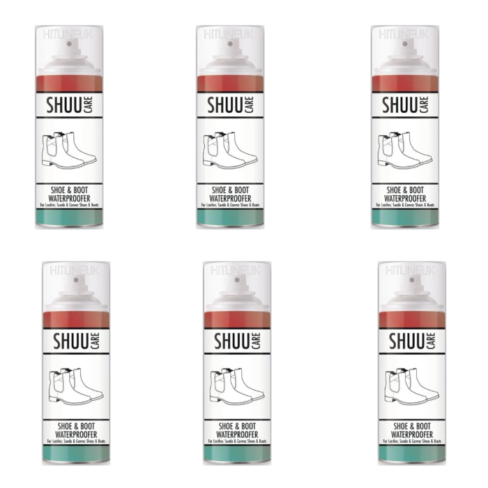Shuu Care Shoe & Boot Waterproofer Spray 300ml - Pack of 6