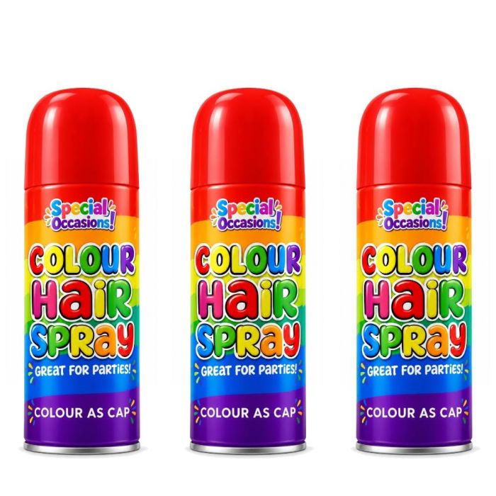 Special Occasions Colour Hair Spray Assorted 200ml - Pack of 3