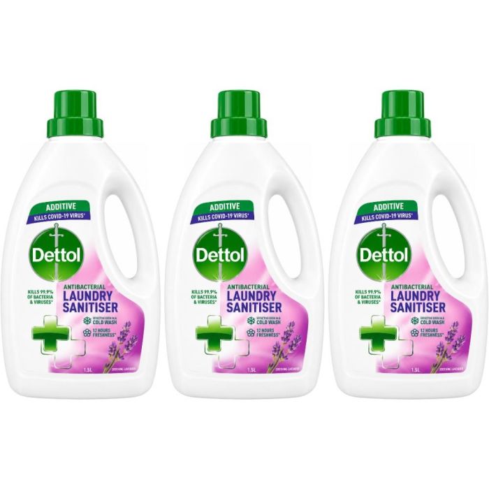 Dettol Lavender Laundry Cleanser 1.5L - Pack of 3