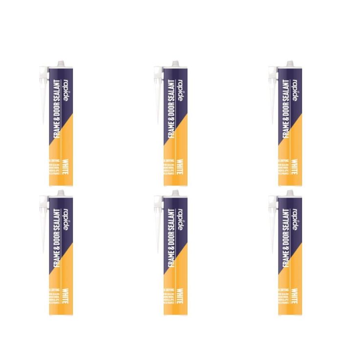 Rapide Frame & Door Sealant White 260ml - Pack of 6