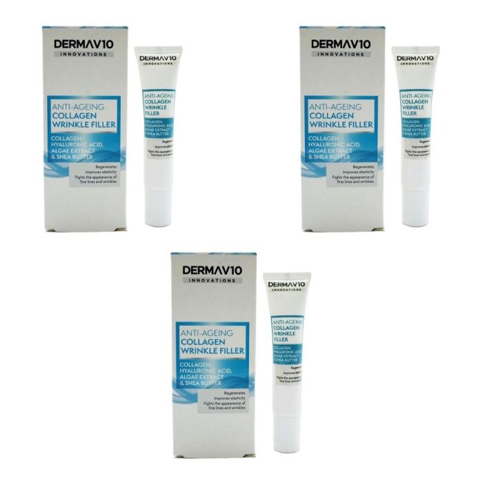 DermaV10 Anti-Ageing Collagen Wrinkle Filler 15 ML - Pack of 3