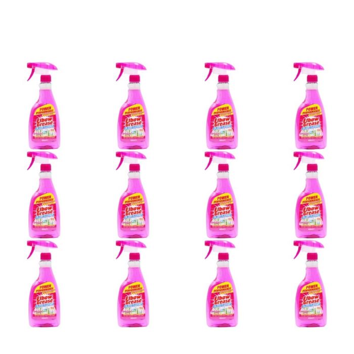 Elbow Grease Pink Glass Cleaner 500ml - Pack of 12