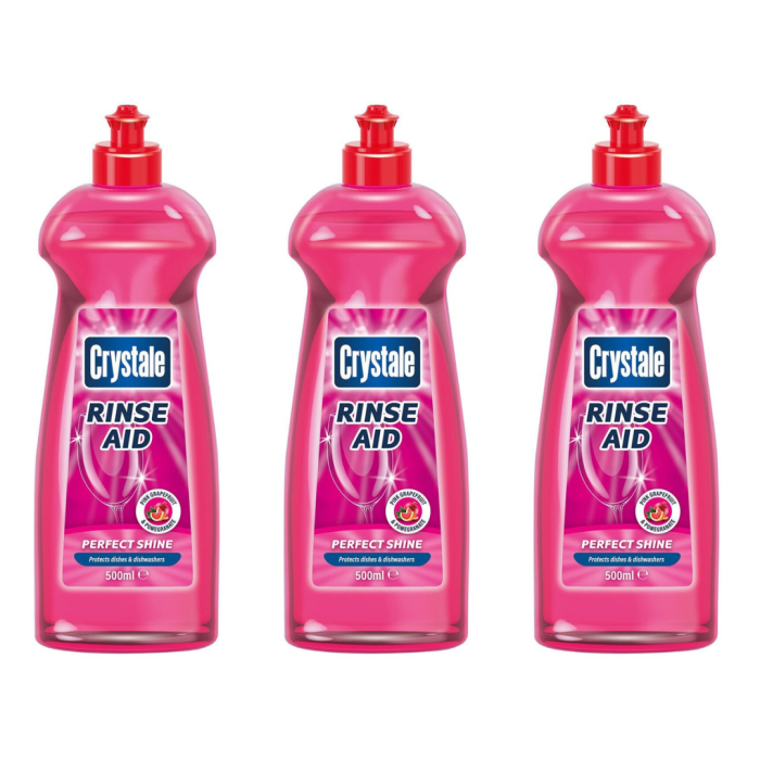 Crystale Rinse Aid Perfect Shine Dishwasher Grapefruit & Pomegranate 500ml