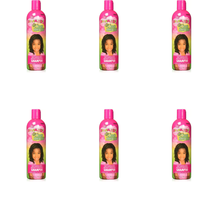 African Pride Dream Kids Olive Miracle Moisturizing Shampoo 355ML - Pack of 6